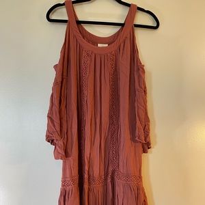Knox Rose Boho dress with cut out shoulders